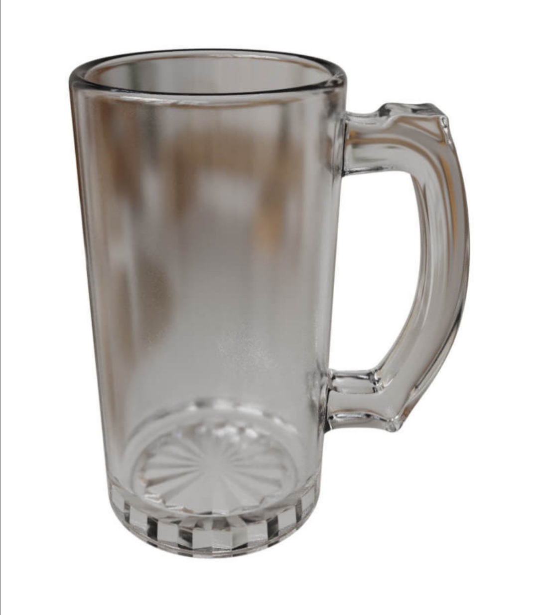 Beer Mug Plain Glass (16oz)