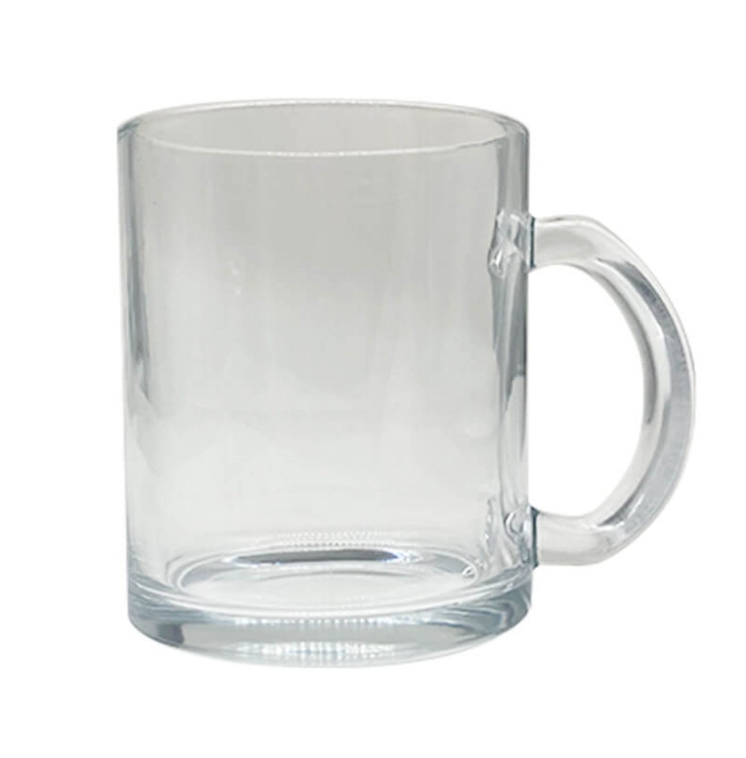 Glass Frosted Mug Clear(11oz)