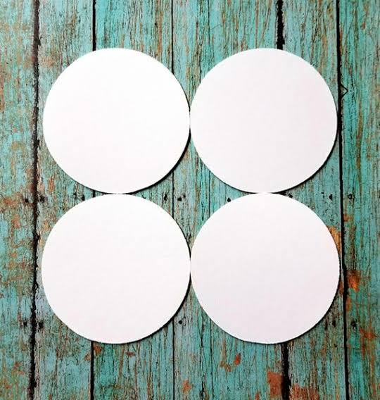 Wood Coaster (Round) 90mm Set (4)